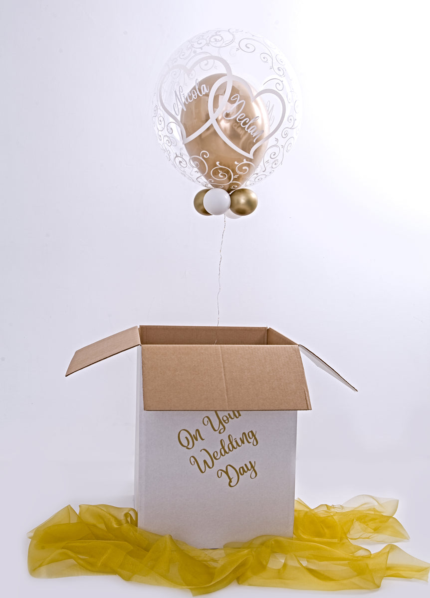 Wedding Decor, Wedding Gift, Gift Ideas, Balloon in a box, branding, gifting solutions, balloon hq